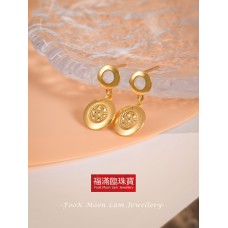 999.9足金精品耳環